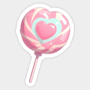 Heart Lollypop Sticker